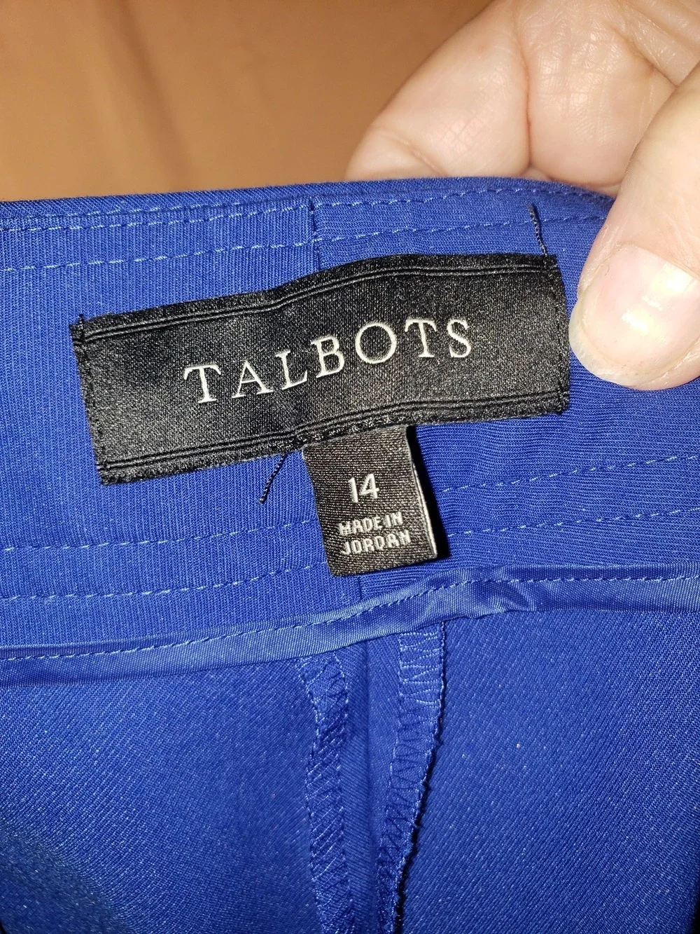 Talbots Royal Blue Straight-Leg Trousers